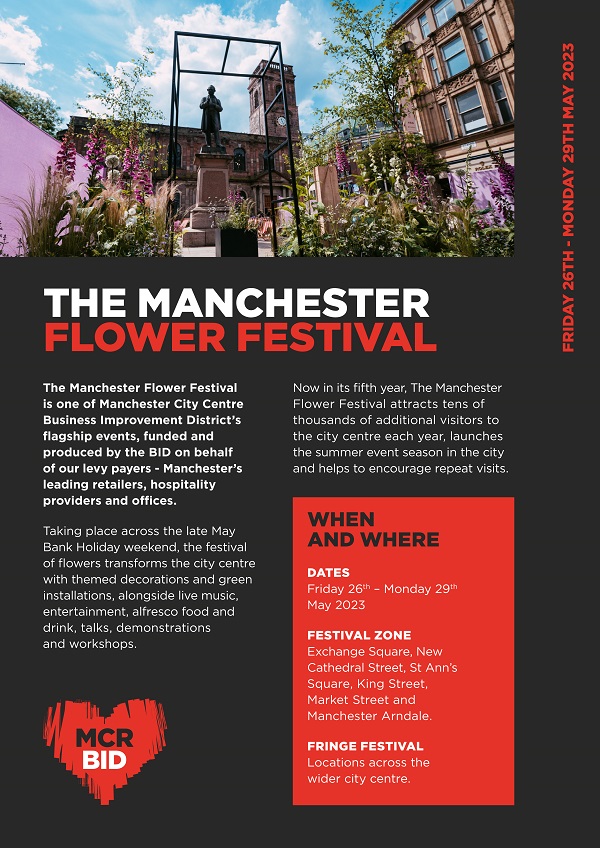 The Manchester Flower Festival: 26-29 May - Take Part - CityCo