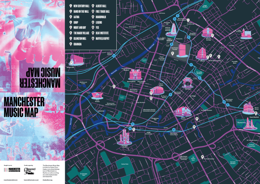 manchester music tour map